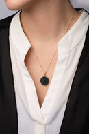 ONYX COMPASS NECKLACE