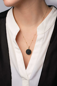 ONYX COMPASS NECKLACE