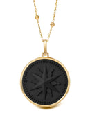 ONYX COMPASS NECKLACE