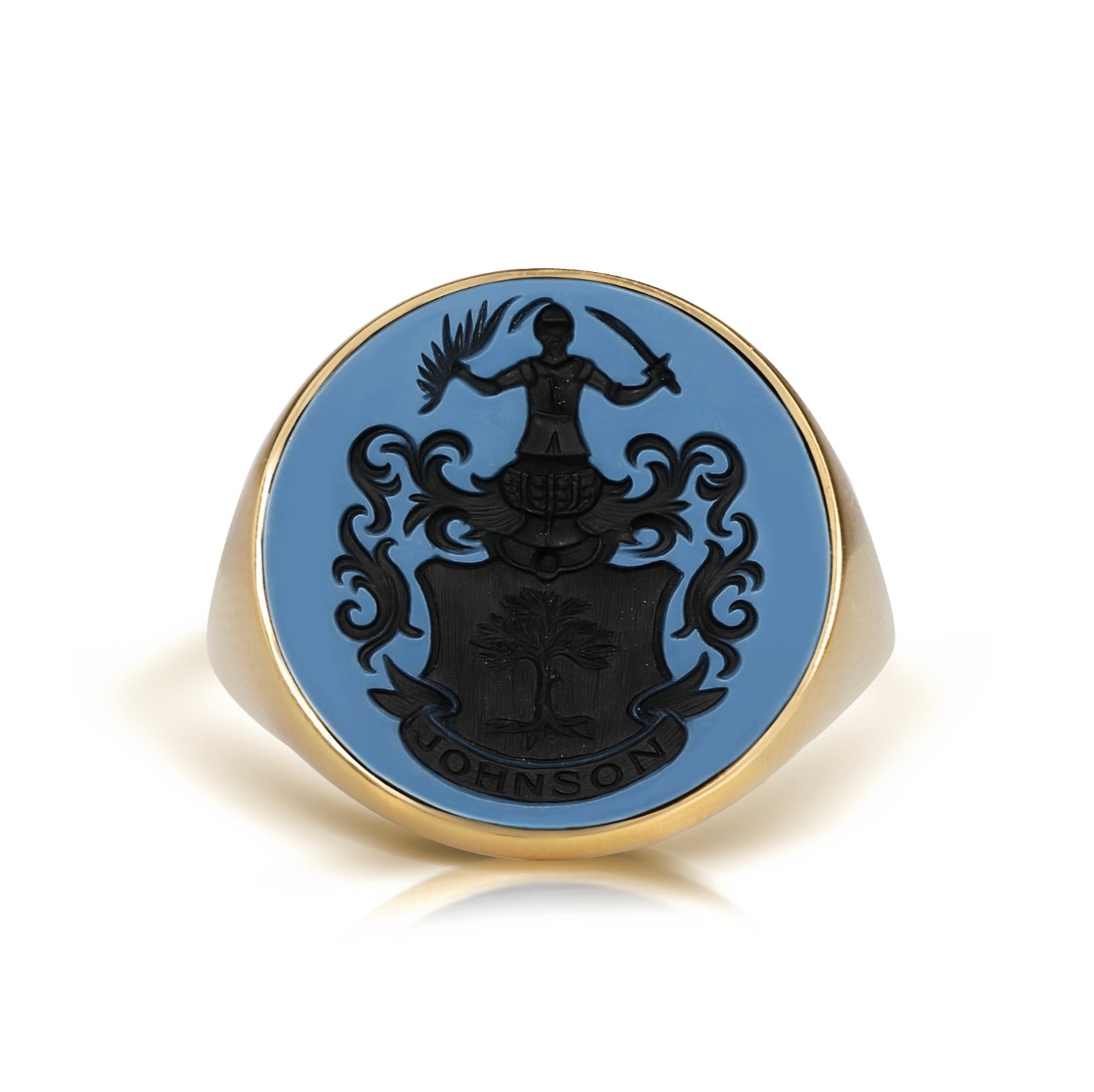 SARDONYX FAMILY CREST RING