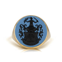 SARDONYX FAMILY CREST RING