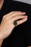 BLOODSTONE GEMINI RING