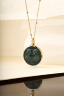 BLOODSTONE GEMINI NECKLACE