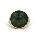 BLOODSTONE GEMINI RING