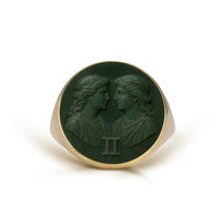 BLOODSTONE GEMINI RING