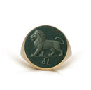 BLOODSTONE LEO RING