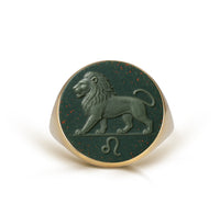 BLOODSTONE LEO RING