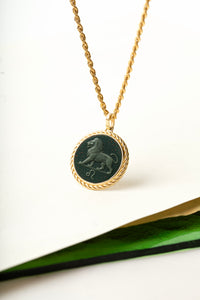 BLOODSTONE LEO NECKLACE