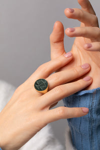BLOODSTONE LIBRA RING