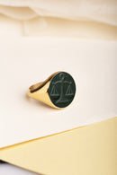 BLOODSTONE LIBRA RING