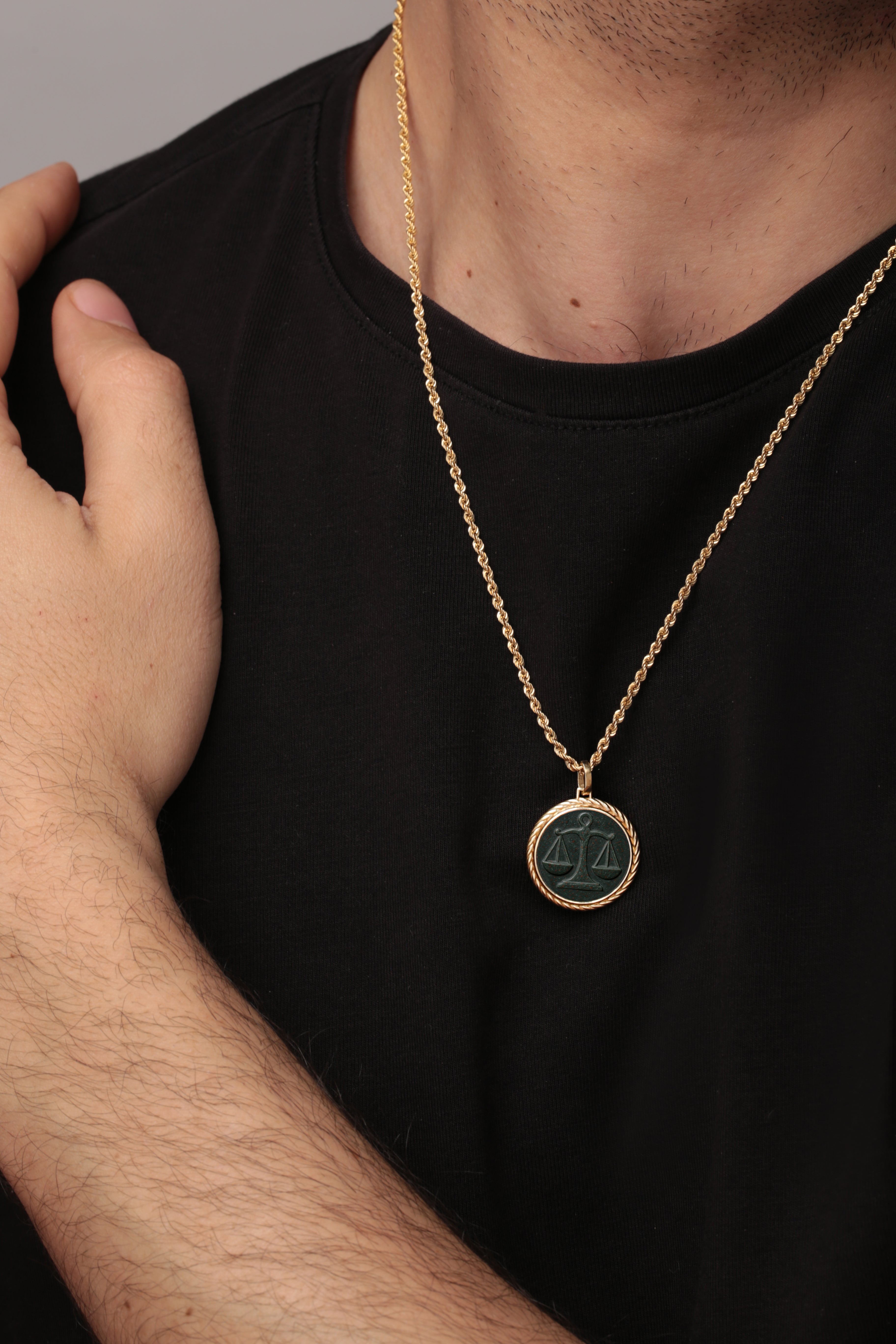 BLOODSTONE LIBRA NECKLACE