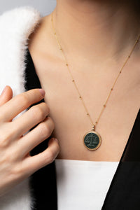 BLOODSTONE LIBRA NECKLACE