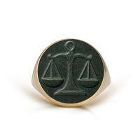 BLOODSTONE LIBRA RING