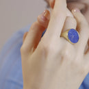 LAPIS LAZULI COMPASS RING