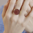 CARNELIAN COMPASS RING