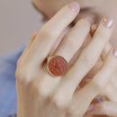 CARNELIAN LUTHER ROSE RING