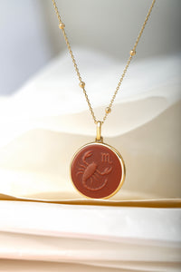 CARNELIAN SCORPIO NECKLACE