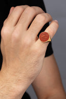 CARNELIAN SCORPIO RING