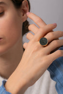 ONYX TAURUS RING