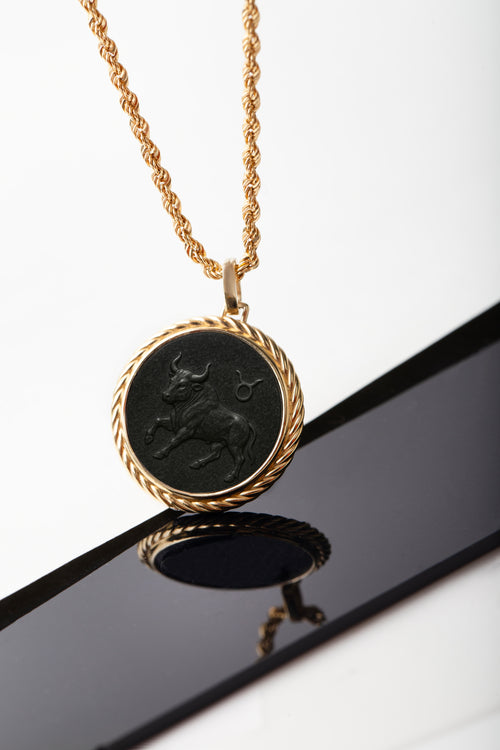 ONYX TAURUS NECKLACE