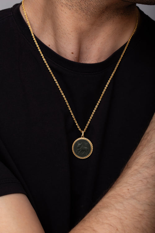 ONYX TAURUS NECKLACE