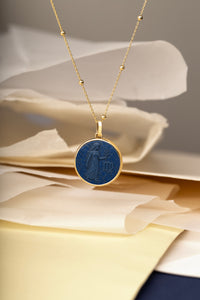 LAPIS LAZULI VIRGO NECKLACE