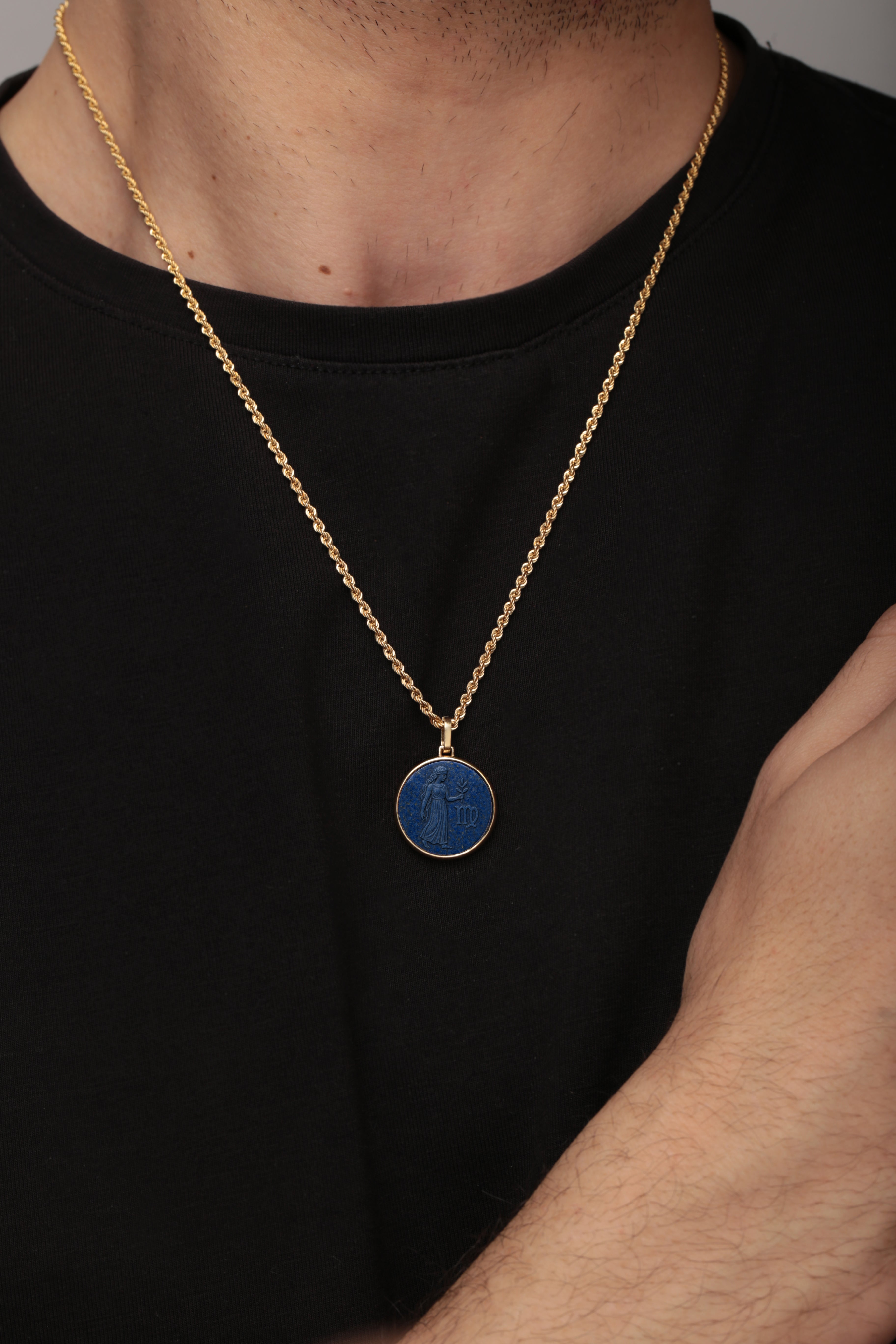 LAPIS LAZULI VIRGO NECKLACE